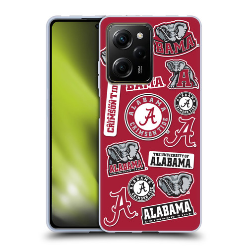 University Of Alabama UA The University Of Alabama Art Collage Soft Gel Case for Xiaomi Redmi Note 12 Pro 5G