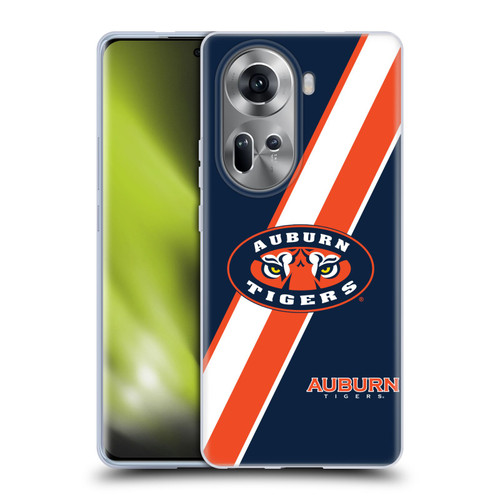 Auburn University AU Auburn University Stripes Soft Gel Case for OPPO Reno11