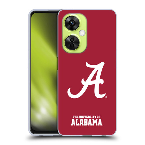 University Of Alabama UA The University Of Alabama Plain Soft Gel Case for OnePlus Nord CE 3 Lite 5G