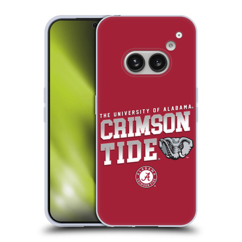 University Of Alabama UA The University Of Alabama Crimson Tide Soft Gel Case for Nothing Phone (2a)