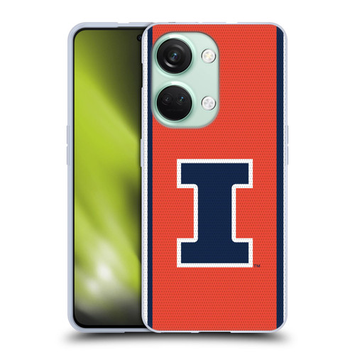 University Of Illinois U Of I University Of Illinois Football Jersey Soft Gel Case for OnePlus Nord 3 5G