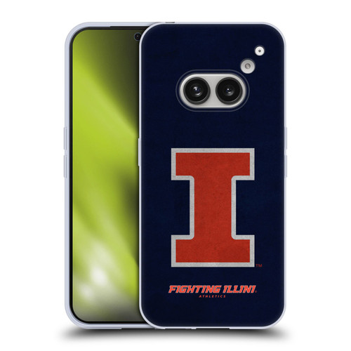 University Of Illinois U Of I University Of Illinois Distressed Look Soft Gel Case for Nothing Phone (2a)