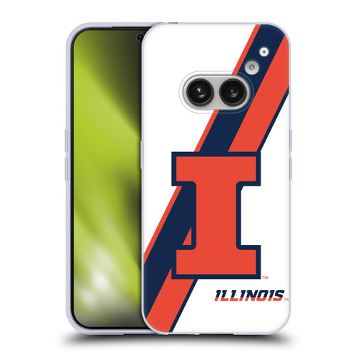 University Of Illinois U Of I University Of Illinois Stripes Soft Gel Case for Nothing Phone (2a)