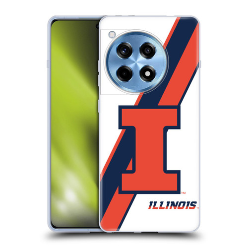 University Of Illinois U Of I University Of Illinois Stripes Soft Gel Case for OnePlus 12R