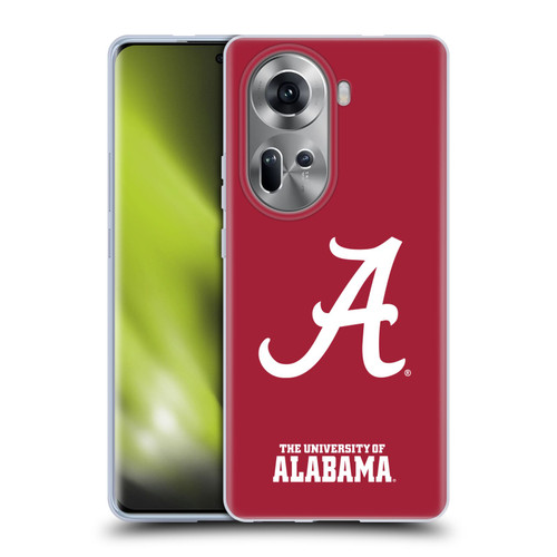 University Of Alabama UA The University Of Alabama Plain Soft Gel Case for OPPO Reno11
