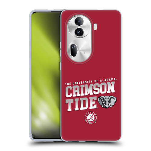 University Of Alabama UA The University Of Alabama Crimson Tide Soft Gel Case for OPPO Reno11 Pro