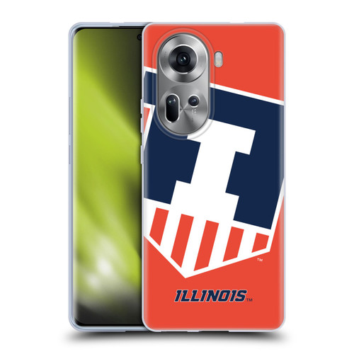 University Of Illinois U Of I University Of Illinois Oversized Icon Soft Gel Case for OPPO Reno11