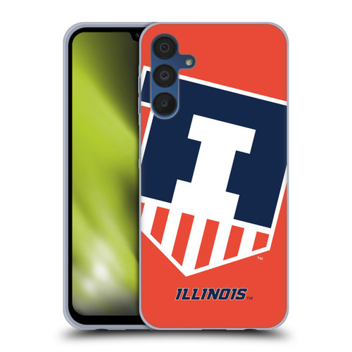 University Of Illinois U Of I University Of Illinois Oversized Icon Soft Gel Case for Samsung Galaxy A15