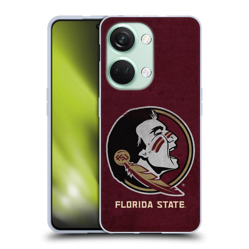 Florida State University FSU Florida State University Distressed Soft Gel Case for OnePlus Nord 3 5G