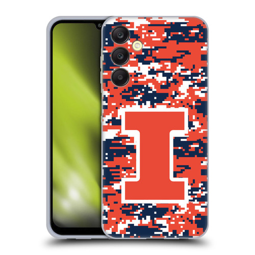 University Of Illinois U Of I University Of Illinois Digital Camouflage Soft Gel Case for Samsung Galaxy A25 5G