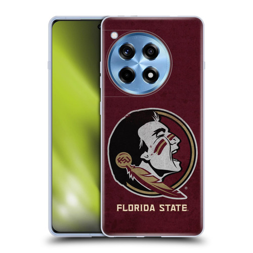 Florida State University FSU Florida State University Distressed Soft Gel Case for OnePlus 12R