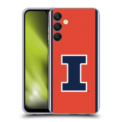 University Of Illinois U Of I University Of Illinois Football Jersey Soft Gel Case for Samsung Galaxy A25 5G