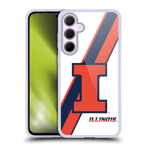 University Of Illinois U Of I University Of Illinois Stripes Soft Gel Case for Samsung Galaxy A35 5G