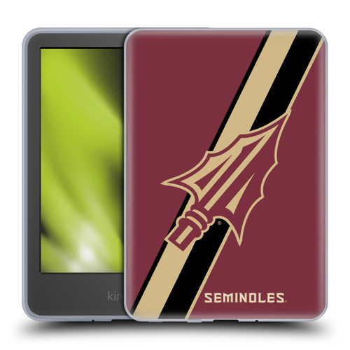 Florida State University FSU Florida State University Stripes Soft Gel Case for Amazon Kindle 11th Gen 6in 2022