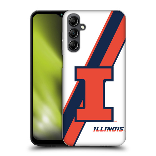 University Of Illinois U Of I University Of Illinois Stripes Soft Gel Case for Samsung Galaxy M14 5G