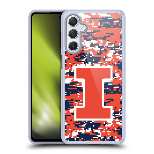 University Of Illinois U Of I University Of Illinois Digital Camouflage Soft Gel Case for Samsung Galaxy M54 5G