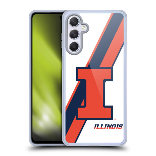 University Of Illinois U Of I University Of Illinois Stripes Soft Gel Case for Samsung Galaxy M54 5G