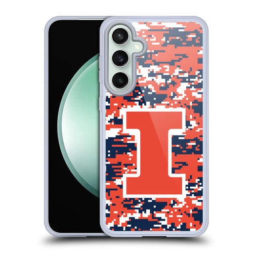 University Of Illinois U Of I University Of Illinois Digital Camouflage Soft Gel Case for Samsung Galaxy S23 FE 5G