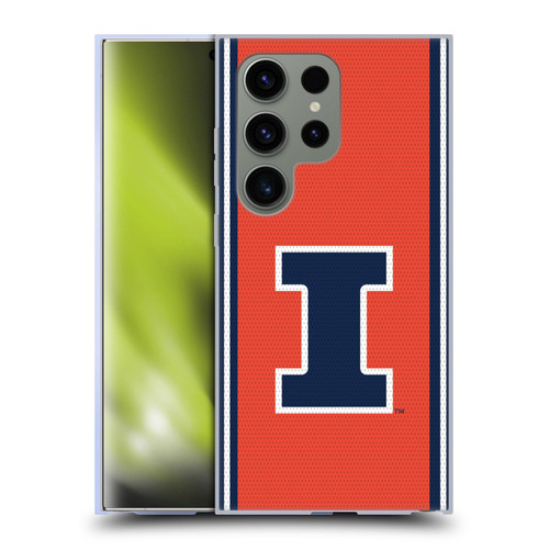 University Of Illinois U Of I University Of Illinois Football Jersey Soft Gel Case for Samsung Galaxy S24 Ultra 5G