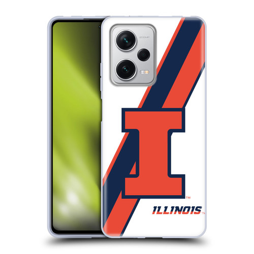 University Of Illinois U Of I University Of Illinois Stripes Soft Gel Case for Xiaomi Redmi Note 12 Pro+ 5G