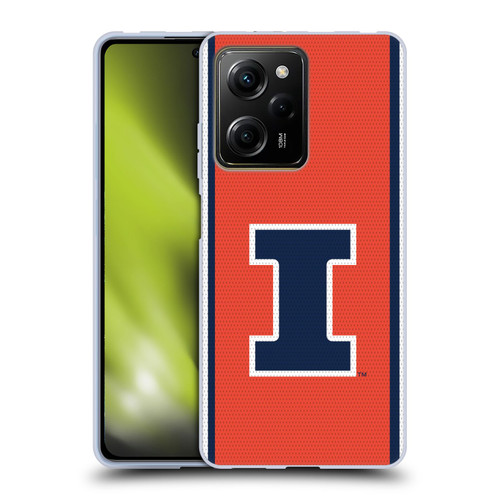 University Of Illinois U Of I University Of Illinois Football Jersey Soft Gel Case for Xiaomi Redmi Note 12 Pro 5G