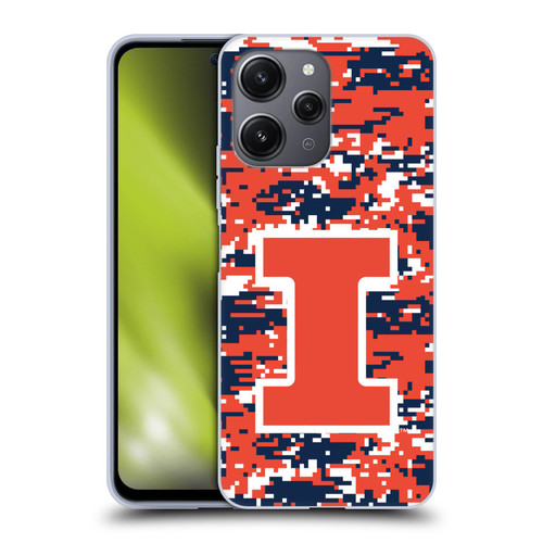 University Of Illinois U Of I University Of Illinois Digital Camouflage Soft Gel Case for Xiaomi Redmi 12