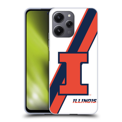 University Of Illinois U Of I University Of Illinois Stripes Soft Gel Case for Xiaomi Redmi 12