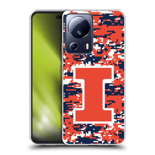 University Of Illinois U Of I University Of Illinois Digital Camouflage Soft Gel Case for Xiaomi 13 Lite 5G