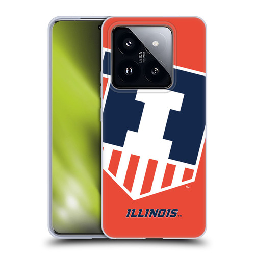 University Of Illinois U Of I University Of Illinois Oversized Icon Soft Gel Case for Xiaomi 14 Pro