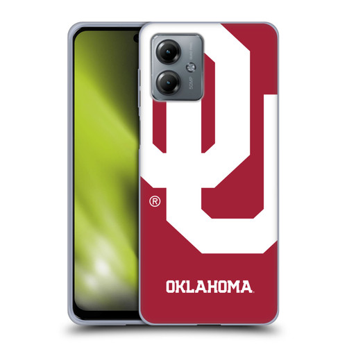 University of Oklahoma OU The University of Oklahoma Oversized Icon Soft Gel Case for Motorola Moto G14