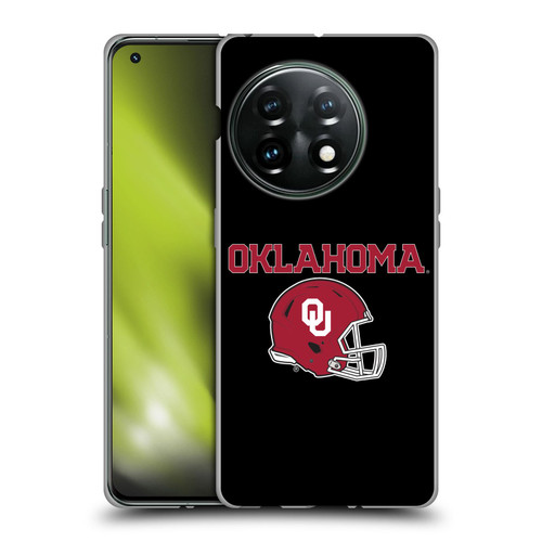 University of Oklahoma OU The University of Oklahoma Helmet Logotype Soft Gel Case for OnePlus 11 5G