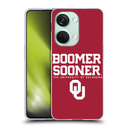 University of Oklahoma OU The University of Oklahoma Boomer Sooner Soft Gel Case for OnePlus Nord 3 5G