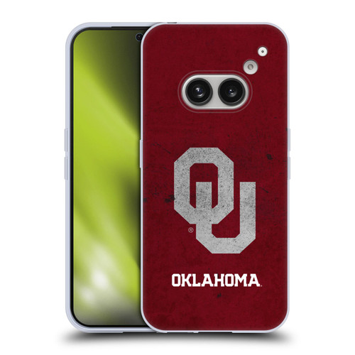 University of Oklahoma OU The University of Oklahoma Distressed Look Soft Gel Case for Nothing Phone (2a)