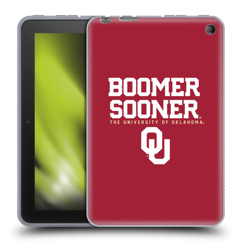 University of Oklahoma OU The University of Oklahoma Boomer Sooner Soft Gel Case for Amazon Fire 7 2022