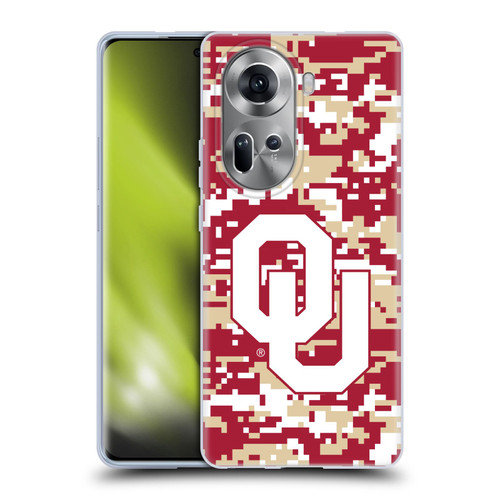 University of Oklahoma OU The University of Oklahoma Digital Camouflage Soft Gel Case for OPPO Reno11