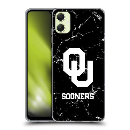 University of Oklahoma OU The University of Oklahoma Black And White Marble Soft Gel Case for Samsung Galaxy A05