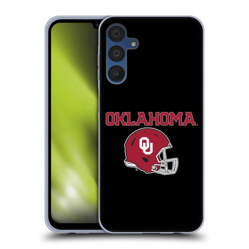 University of Oklahoma OU The University of Oklahoma Helmet Logotype Soft Gel Case for Samsung Galaxy A15