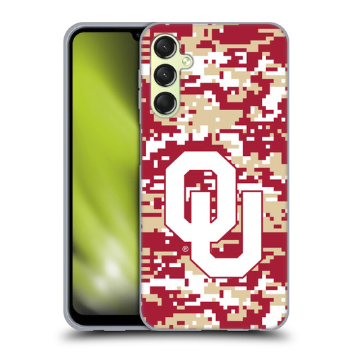 University of Oklahoma OU The University of Oklahoma Digital Camouflage Soft Gel Case for Samsung Galaxy A24 4G / M34 5G