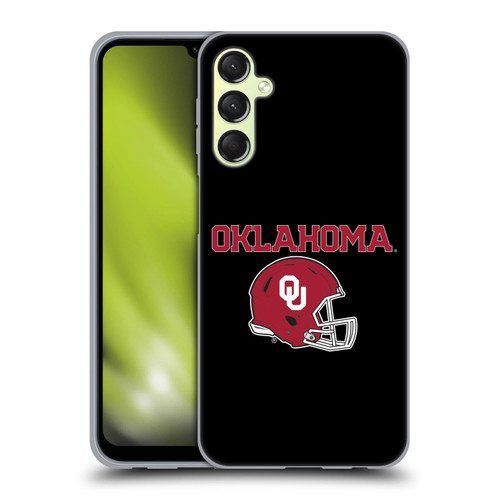 University of Oklahoma OU The University of Oklahoma Helmet Logotype Soft Gel Case for Samsung Galaxy A24 4G / M34 5G