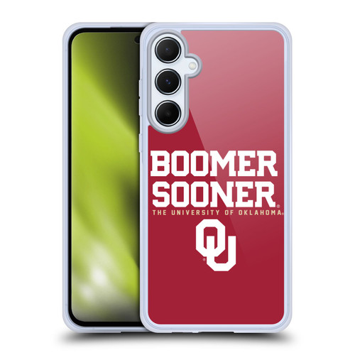 University of Oklahoma OU The University of Oklahoma Boomer Sooner Soft Gel Case for Samsung Galaxy A55 5G