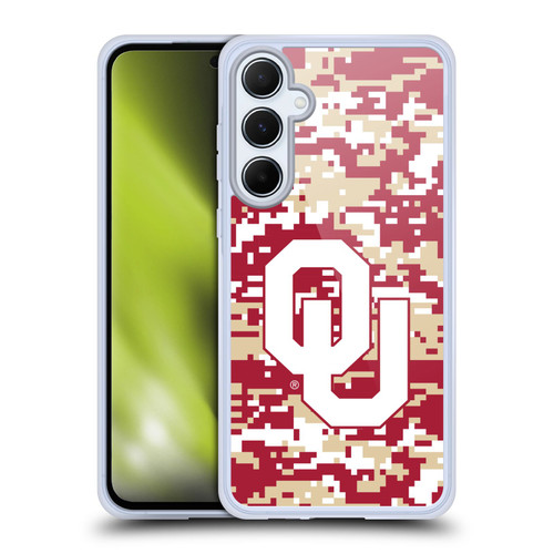 University of Oklahoma OU The University of Oklahoma Digital Camouflage Soft Gel Case for Samsung Galaxy A55 5G