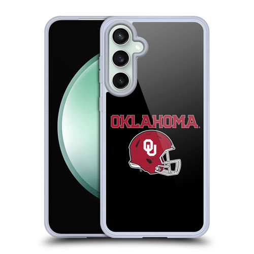 University of Oklahoma OU The University of Oklahoma Helmet Logotype Soft Gel Case for Samsung Galaxy S23 FE 5G