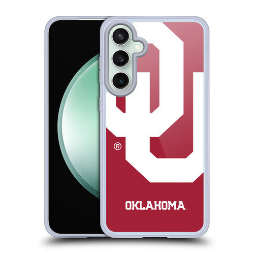 University of Oklahoma OU The University of Oklahoma Oversized Icon Soft Gel Case for Samsung Galaxy S23 FE 5G