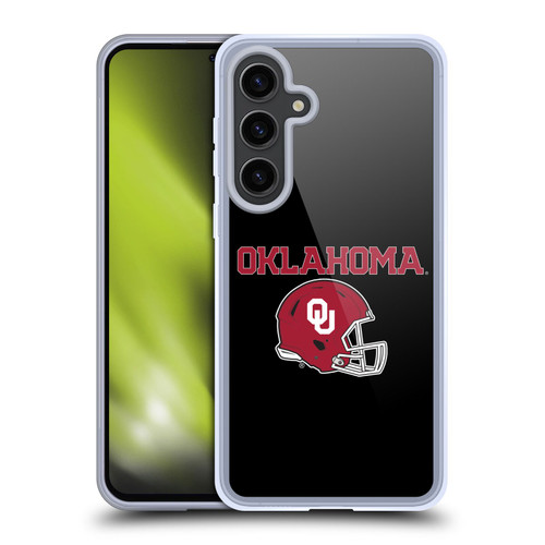 University of Oklahoma OU The University of Oklahoma Helmet Logotype Soft Gel Case for Samsung Galaxy S24+ 5G