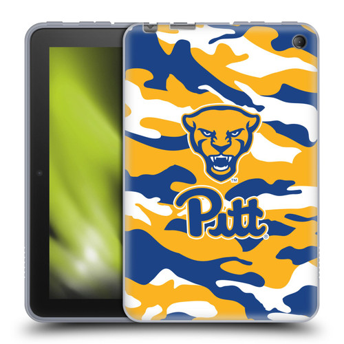 University Of Pittsburgh University of Pittsburgh Art Camou Full Color Soft Gel Case for Amazon Fire 7 2022