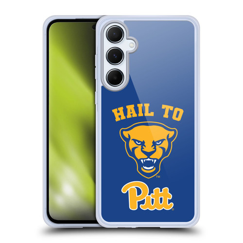 University Of Pittsburgh University of Pittsburgh Art Hail To Pitt Soft Gel Case for Samsung Galaxy A55 5G