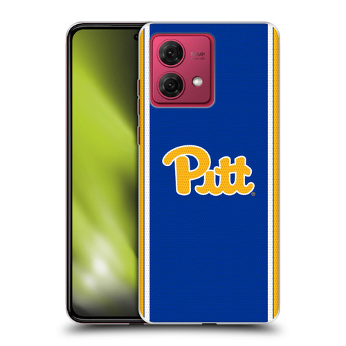 University Of Pittsburgh University Of Pittsburgh Football Jersey Soft Gel Case for Motorola Moto G84 5G