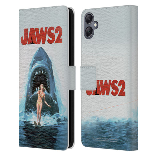Jaws II Key Art Wakeboarding Poster Leather Book Wallet Case Cover For Samsung Galaxy A05