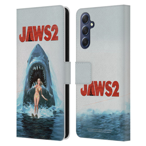 Jaws II Key Art Wakeboarding Poster Leather Book Wallet Case Cover For Samsung Galaxy M54 5G