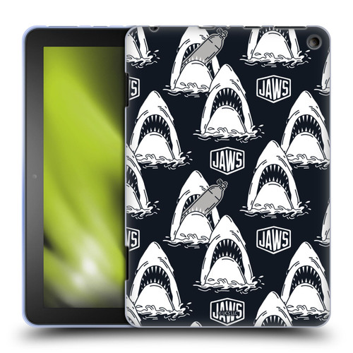 Jaws Art Pattern Shark Soft Gel Case for Amazon Fire HD 8/Fire HD 8 Plus 2020